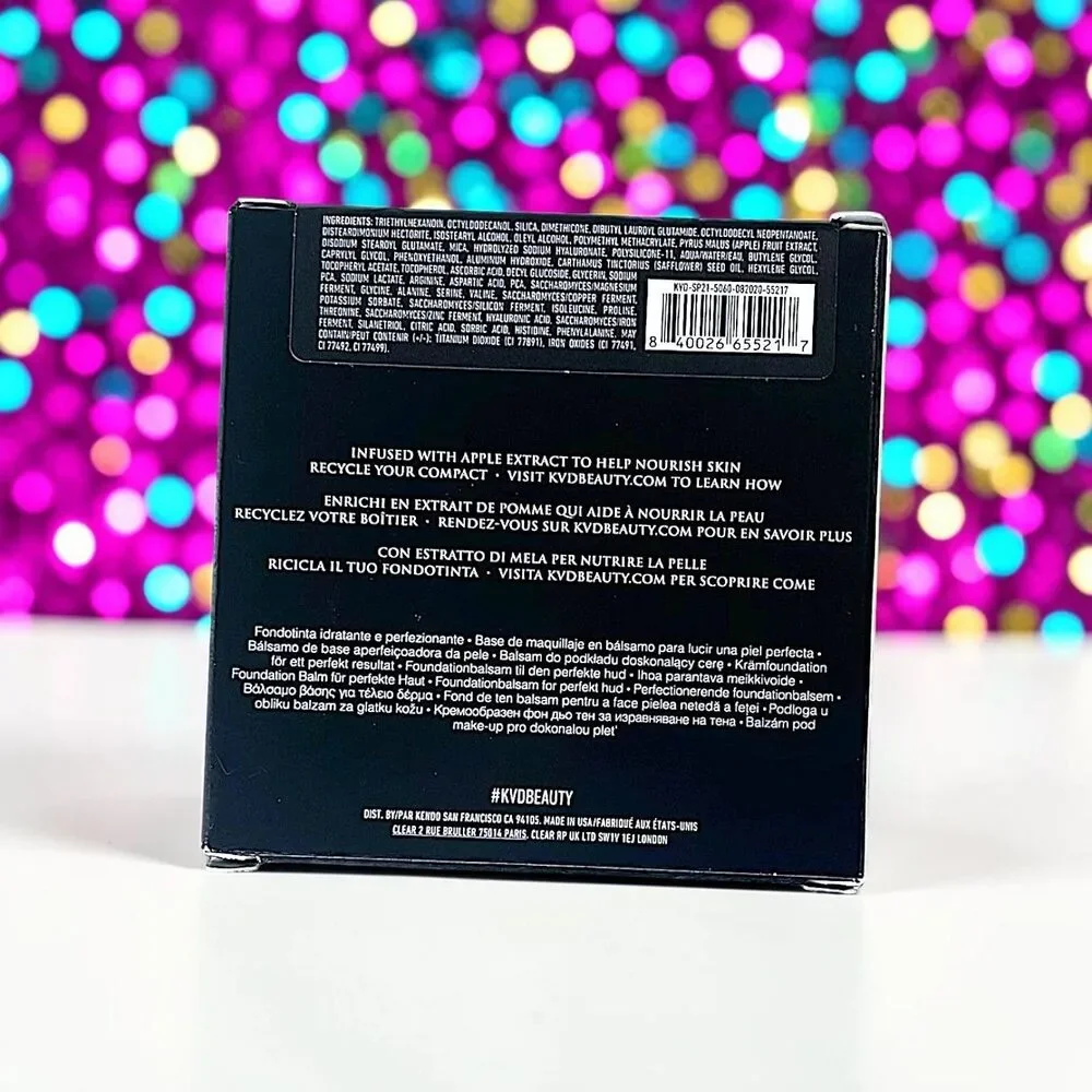 Kat Von D KVD Good Apple Skin-Perfecting Foundation Balm in Medium 051 .35oz NIB